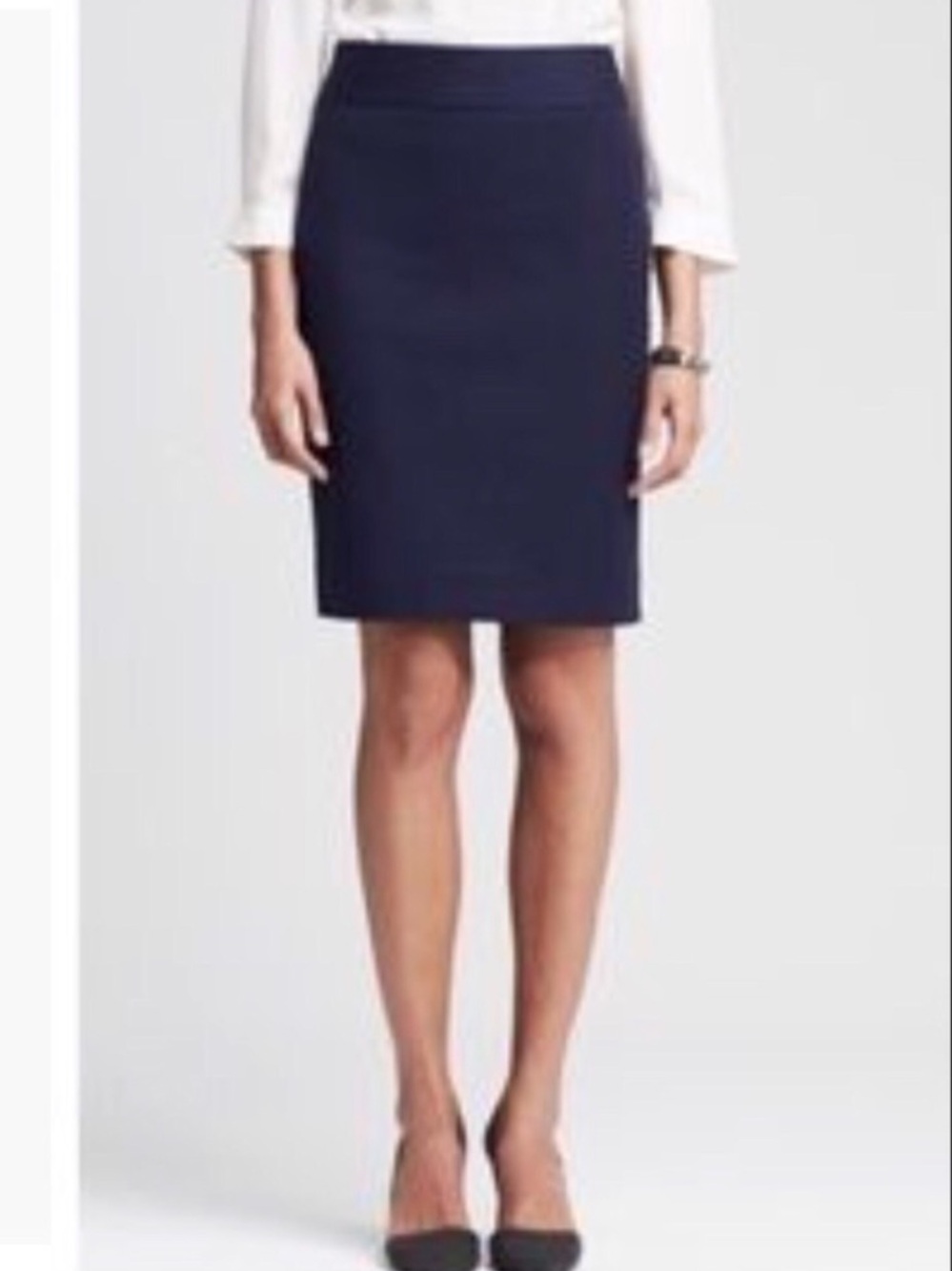 Banana Republic Pinstriped Pencil Skirt